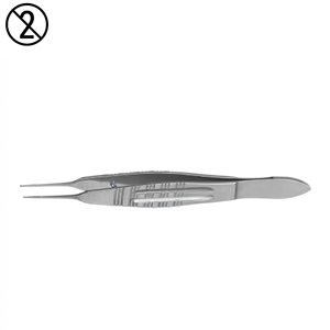 Pinzas de Castroviejo desechables de un solo uso, 0.3mm de ancho, mango recto, de precisión, de acero inoxidable, para cirugía oftálmica - Product Image 3