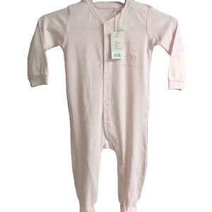 100% algodón Bebé Ropa de dormir Bebé Feetie mameluco Color liso bebé manga larga Mono para recién nacido - Product Image 2