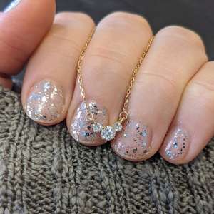 Collier en moissanite, argent sterling 925 naturel, plaqué or 14 carats, bijoux fins personnalisés, faits à la main, fabriqués à New York - Product Image 2