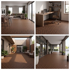 Azulejos de Porcelana para Exterior con Diseño Marroquí de 600x600 mm, Modelo 5506, Acabado Mate para Dormitorio, Sala de Estar y Uso en Exteriores - Product Image 2