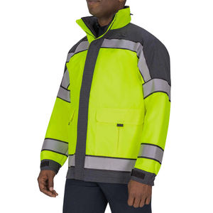 Ropa de Trabajo de Seguridad Vial Ajustable para Hombre, con Certificación CE ANSI Clase 1, Tiras Reflectantes de Alta Visibilidad, Múltiples Bolsillos, Poliéster - Product Image 3