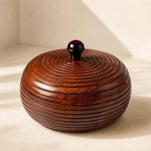 Caja de Almacenamiento Cuadrada de Madera Pulida Hecha a Mano con Compartimentos Divididos para Frutos Secos, Exhibición de Mesa, Artesanía Moderna - Product Image 2
