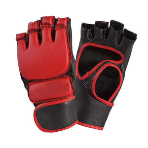 Guantes Profesionales de Boxeo MMA Sanda para Grappling y Sparring, de Cuero Maya Hide, para Hombres y Mujeres, Entrenamiento de Artes Marciales Muay Thai, Medios Dedos - Product Image 5