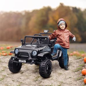 Auto Elettrica a 4 Ruote con Telecomando, Velocità Massima 3 MPH, Musica e Luci per Bambini 5-7 Anni, Nera - Product Image 2