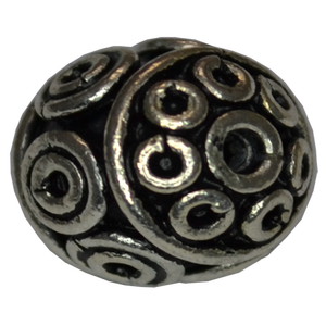 Perles rondes faites à la main en argent sterling, perles ethniques en argent sterling, fabricant de perles et composants en argent pour la fabrication de bijoux - Product Image 1