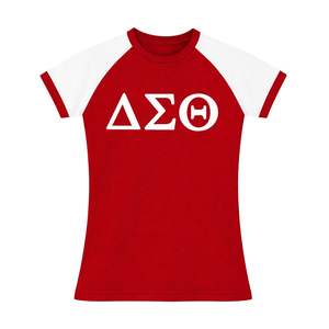 Chemise Premium Delta Sigma Theta Crimson pour Femmes, Coupe Confortable, Haute Qualité, Vêtements de Sororité Grecque, Tenue Décontractée - Product Image 4