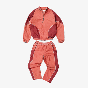 Wholesale Men Cropped Jacket and Jogger Pants Sportswear Sweatsuit Nylon Windbreaker <b>Two</b> <b>Piece</b> Jogging <b>Set</b> - Product Image 4