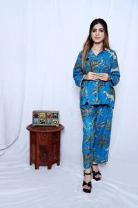 Pijama de algodón para mujer, camisón de verano para la playa, camisón de algodón suave estampado, camisón con botones, camisa de pijama estampada - Product Image 4