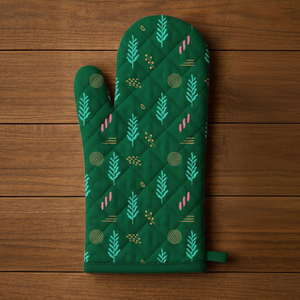 Gant de four matelassé en coton élégant résistant à la chaleur lavable et confortable parfait pour les cuisines modernes - Product Image 3