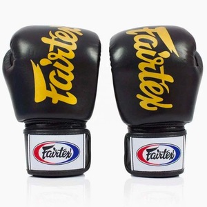 Guantes de Boxeo Profesionales Fairtex, Más Vendidos, de Cuero Genuino, para Entrenamiento de Muay Thai, Sparring, Color Rojo, con Correa de Competición - Product Image 4