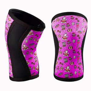 Custom Printed Neoprene <b>Knee</b> <b>Sleeves</b> for Gym Workout Sublimation Pattern Weightlifting Squat <b>Sleeves</b> Wholesale Supplier - Product Image 1