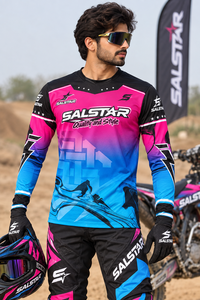 Ensemble de maillots de motocross personnalisés, sublimation, maillot et pantalon de course MX, équipement de course de moto tout-terrain OEM/ODM pour hommes - Product Image 3
