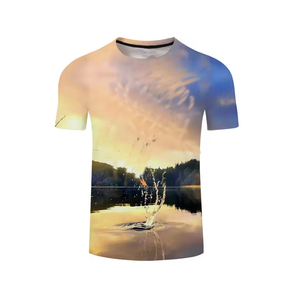T-shirt de pêche pour homme, tendance, impression par sublimation, tricoté en Spandex/Polyester, anti-boulochage, respirant, personnalisé LADO - Product Image 2