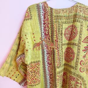 Kimono vintage pour femmes, tenue imprimée, vente en gros, robe maxi - Product Image 4