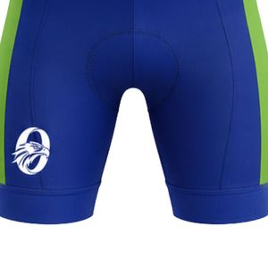 Ensemble de cyclisme pour homme bleu-vert avec fermeture éclair, maillot à manches courtes et short rembourré, vêtements de cyclisme, vêtements de sport - Product Image 6
