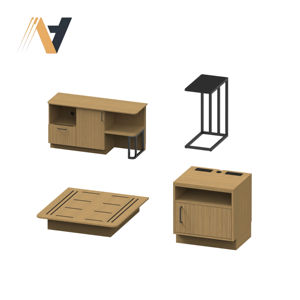 ชุดเฟอร์นิเจอร์ห้องนอนสำหรับโรงแรมระดับกลาง แฮมป์ตัน บาย ฮิลตัน ทนทาน ผลิตจากโรงงานโดยตรง - Product Image 1