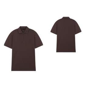 Camisa Formal para Hombre con Logotipo Personalizado, Cuello con Cremallera, 100% Algodón Jersey, Manga Corta, Tallas Grandes, OEM ODM - Product Image 1