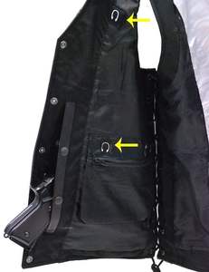 Gilet de moto en cuir pour homme, gilet de course personnalisé, gilet de sécurité coupe-vent, grande taille, haute performance, fabriqué au Pakistan - Product Image 5