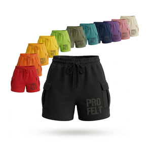 Nuevo Diseño de Última Moda, Pantalones Cortos Deportivos de Cintura Media, 100% Algodón, Lisos, Ecológicos, Transpirables, de Secado Rápido, Personalizables - Product Image 1