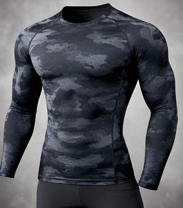Camiseta Deportiva de Compresión de Manga Larga para Hombre, Marca Privada, Tejido Elástico, para Gimnasio, Entrenamiento, Running, Ropa Deportiva Activa de Fábrica - Product Image 2