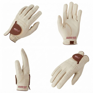 Guantes de Golf de Piel de Cabretta Genuina de Primera Calidad para Hombre, con Logotipo Personalizado, Piel de Oveja de Alta Calidad para Mano Izquierda y Derecha, Uso Deportivo - Product Image 3