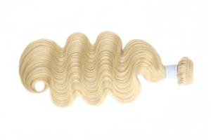 Extensiones de Cabello Indio Rubio con Ondas Suaves, 100% Remy 9A Virgen, Trama Simple, Doble Trama - Product Image 3
