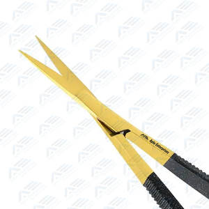 Tijeras Microquirúrgicas de Acero Inoxidable de 12 cm con Mango, para Recortar el Vello Facial, Rectas y Curvas, Instrumento Médico Quirúrgico - Product Image 5