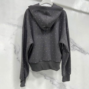 Conjunto deportivo unisex con estampado de lunares, sudadera con capucha y cremallera de manga larga y pantalones, ropa informal de otoño para adultos - Product Image 2