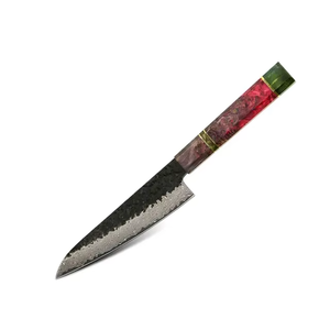 Professional 7-Piece Damascus Steel Handmade Chef Kitchen <b>Knives</b> Plastic Handles Drop Point Blade OEM Customizable-MS Enterprise - Product Image 5