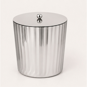 Seau à glace moderne en acier inoxydable avec couvercle et pince, conteneur à glaçons isolé à double paroi pour bar à domicile et soirées cocktails - Product Image 3