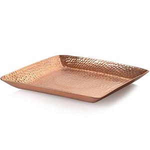 Plateau rectangulaire en laiton doré de luxe moderne pour la présentation de plats raffinés et la décoration intérieure, hôtel, maison - Product Image 1