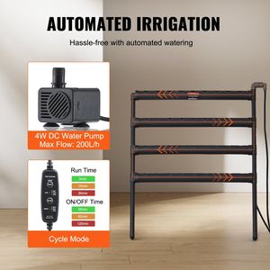 Kit de sistema de cultivo hidropónico de tubos de PVC de 4 capas 36 sitios para equipos de riego e hidropónicos - Product Image 3