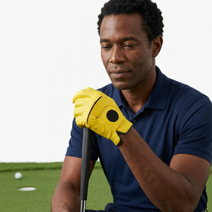 Adjustable Compression Genuine Leather Golf <b>Gloves</b> Quality Left Right Hand Camo Sublimation Printing Breathable <b>Sports</b> <b>Gloves</b> - Product Image 4