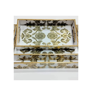 Bandejas Decorativas de MDF con Diseño Premium, Bandejas de Esmalte Impresas, Bandejas de Servicio de Esmalte, Bandejas de MDF a Precio de Fábrica al por Mayor - Product Image 1