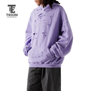 เสื้อมีฮู้ดผู้ชายแนวสตรีทผ้าคอตตอนมีน้ำหนักปานกลาง - Product Image 3