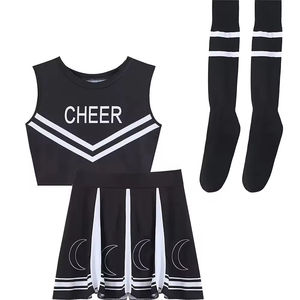 Uniformes de cheerleading en polyester pour adultes, uniformes de performance professionnels personnalisés, impression par transfert thermique de haute qualité - Product Image 5