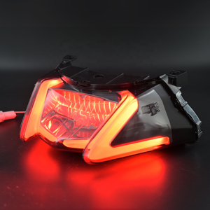 Feu arrière LED pour moto, feu de freinage arrière, clignotant séquentiel à 2 lentilles, étanche, pièce de rechange - Product Image 6