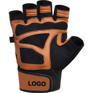 Gants d'entraînement imperméables en spandex à demi-doigts pour hommes et femmes, respirants, antidérapants, avec fermeture auto-agrippante, pour le badminton et le tennis - Product Image 1