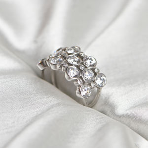 Anillo de Compromiso de Lujo con Moissanita de Corte Redondo, Plata de Ley Chapada en Oro Blanco, Anillo de Boda, Alternativa al Diamante, Anillos con Piedras Preciosas - Product Image 4