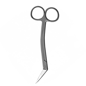 Ciseaux Locklin dentaires à manche courbé en acier inoxydable allemand, instrument chirurgical orthodontique pour la coupe des gencives, outil médical - Product Image 5