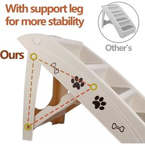 Scale per Animali Domestici, per Gatti e Cani, Lussuose, Regolabili, in Legno, Lavabili, per Interni/Esterni, Moderne, Taglia XL - Product Image 6