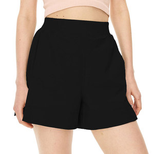 Shorts de sport Lulu, nouvelle collection, séchage rapide, respirant, écologique, micro-extensible, couleur unie, 100% polyester, pour femmes - Product Image 2