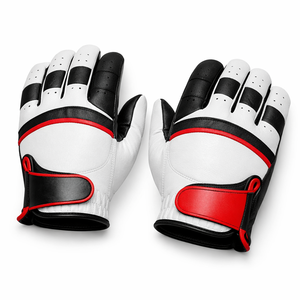 Gants de frappe de baseball en cuir légers pour hommes, imperméables, à doigts entiers, design flexible, ajustement confortable, protection améliorée de la paume - Product Image 6