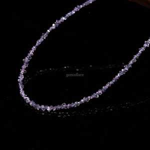 Cuentas de diamante Herkimer púrpura tanzanita en bruto, cuentas de cristal natural sin tallar para la fabricación de joyas, venta al por mayor a granel - Product Image 6