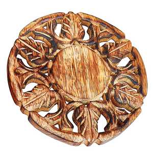 Sunburst Laser Cut Square Wooden <b>Trivet</b> Heat Insulation Hot Pan Pad Premium Food Warmers and Casseroles Protective Table Mat - Product Image 6