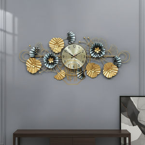 Décoration murale en métal à motif de vagues Design traditionnel inspiré de l'océan abstrait pour Beach House Living Room Format New Material Iron - Product Image 4