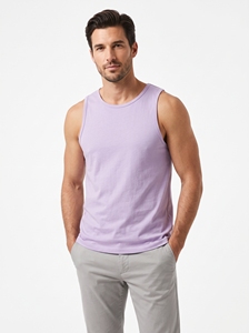 Camiseta sin Mangas Dumela para Hombre, Color Lavanda, Cuello Redondo, Tejida, Estilo Casual - Product Image 2