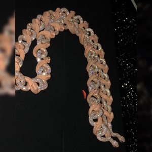 22mm Rose Gold Silver Diamond Moissanite <b>Chains</b> Cuban Link <b>Iced</b> <b>Out</b> 925 Moissanite Diamond Cuban Link <b>Chain</b> from India - Product Image 1