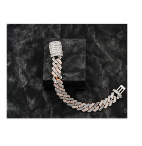 Hip Hop Iced Diamond Cuban Link <b>Bracelet</b> 925 Sterling Silver Unisex Fashion Jewelry Certified Shine Wedding Gift - Product Image 1