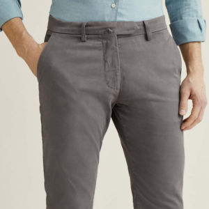 Pantalones Chinos de Negocios para Hombre con Logotipo Personalizado, Cintura Alta, Lavados, Casuales, de Algodón, Corte Recto, Tela Elástica para Traje - Product Image 5